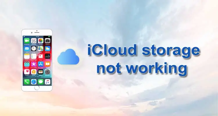 iCloud storage not working